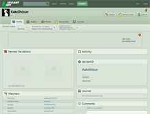 Tablet Screenshot of katoshizue.deviantart.com