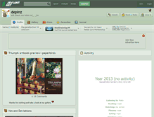 Tablet Screenshot of depinz.deviantart.com