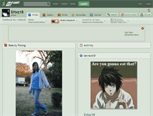 Tablet Screenshot of ertxz18.deviantart.com