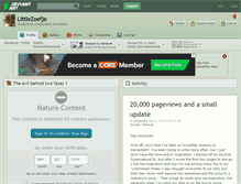 Tablet Screenshot of littlezoefje.deviantart.com