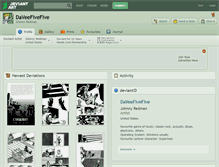 Tablet Screenshot of daveefivefive.deviantart.com