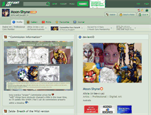 Tablet Screenshot of moon-shyne.deviantart.com