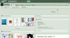 Desktop Screenshot of neko-boys.deviantart.com