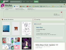 Tablet Screenshot of neko-boys.deviantart.com