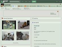 Tablet Screenshot of hood-star.deviantart.com