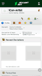 Mobile Screenshot of icon-artist.deviantart.com
