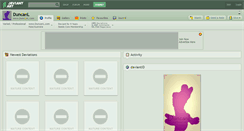 Desktop Screenshot of duncanl.deviantart.com