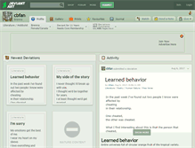 Tablet Screenshot of cbfan.deviantart.com