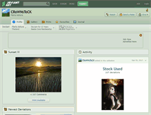 Tablet Screenshot of crownstock.deviantart.com