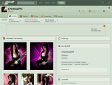 Tablet Screenshot of chemicalpill.deviantart.com