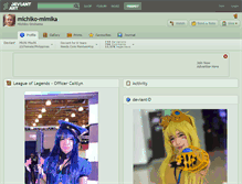 Tablet Screenshot of michiko-mimika.deviantart.com
