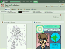 Tablet Screenshot of crazycowproductions.deviantart.com