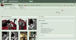 Desktop Screenshot of carpediemus.deviantart.com