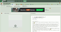 Desktop Screenshot of demonbrandon.deviantart.com