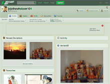 Tablet Screenshot of jojothewholuver101.deviantart.com