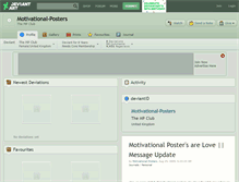 Tablet Screenshot of motivational-posters.deviantart.com