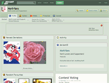Tablet Screenshot of norli-fans.deviantart.com