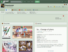 Tablet Screenshot of phoenixmstr.deviantart.com