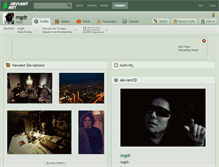 Tablet Screenshot of mgdr.deviantart.com