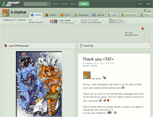 Tablet Screenshot of k-skyblue.deviantart.com