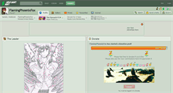 Desktop Screenshot of flamingphoenixfox.deviantart.com