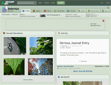 Tablet Screenshot of bebewalt.deviantart.com
