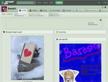 Tablet Screenshot of barashi.deviantart.com