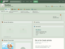 Tablet Screenshot of poroporo.deviantart.com