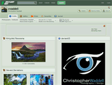 Tablet Screenshot of cwaddell.deviantart.com