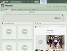 Tablet Screenshot of donnymost.deviantart.com