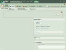Tablet Screenshot of lk92.deviantart.com