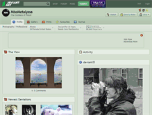 Tablet Screenshot of missmetalyssa.deviantart.com