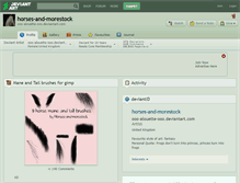 Tablet Screenshot of horses-and-morestock.deviantart.com