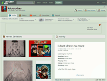 Tablet Screenshot of katsuro-isao.deviantart.com