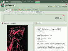Tablet Screenshot of fairyfreak2471.deviantart.com