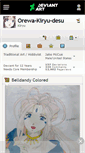 Mobile Screenshot of orewa-kiryu-desu.deviantart.com