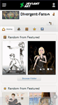 Mobile Screenshot of divergent-fans.deviantart.com