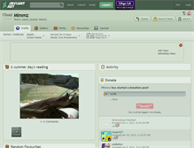 Tablet Screenshot of mimmz.deviantart.com