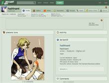 Tablet Screenshot of hashinami.deviantart.com