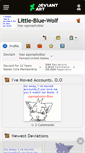 Mobile Screenshot of little-blue-wolf.deviantart.com