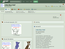 Tablet Screenshot of little-blue-wolf.deviantart.com