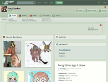 Tablet Screenshot of houthakker.deviantart.com