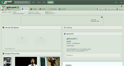 Desktop Screenshot of goth-punk13.deviantart.com