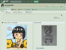 Tablet Screenshot of kerocupcake.deviantart.com