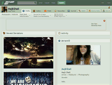 Tablet Screenshot of majkshali.deviantart.com