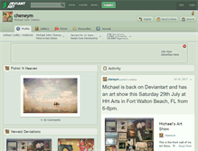 Tablet Screenshot of cheneym.deviantart.com