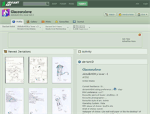 Tablet Screenshot of glaceonxlove.deviantart.com
