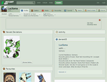 Tablet Screenshot of luciloma.deviantart.com