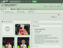 Tablet Screenshot of paleboy18skitty18.deviantart.com