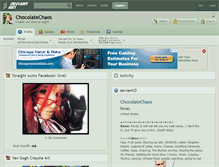 Tablet Screenshot of chocolatechaos.deviantart.com